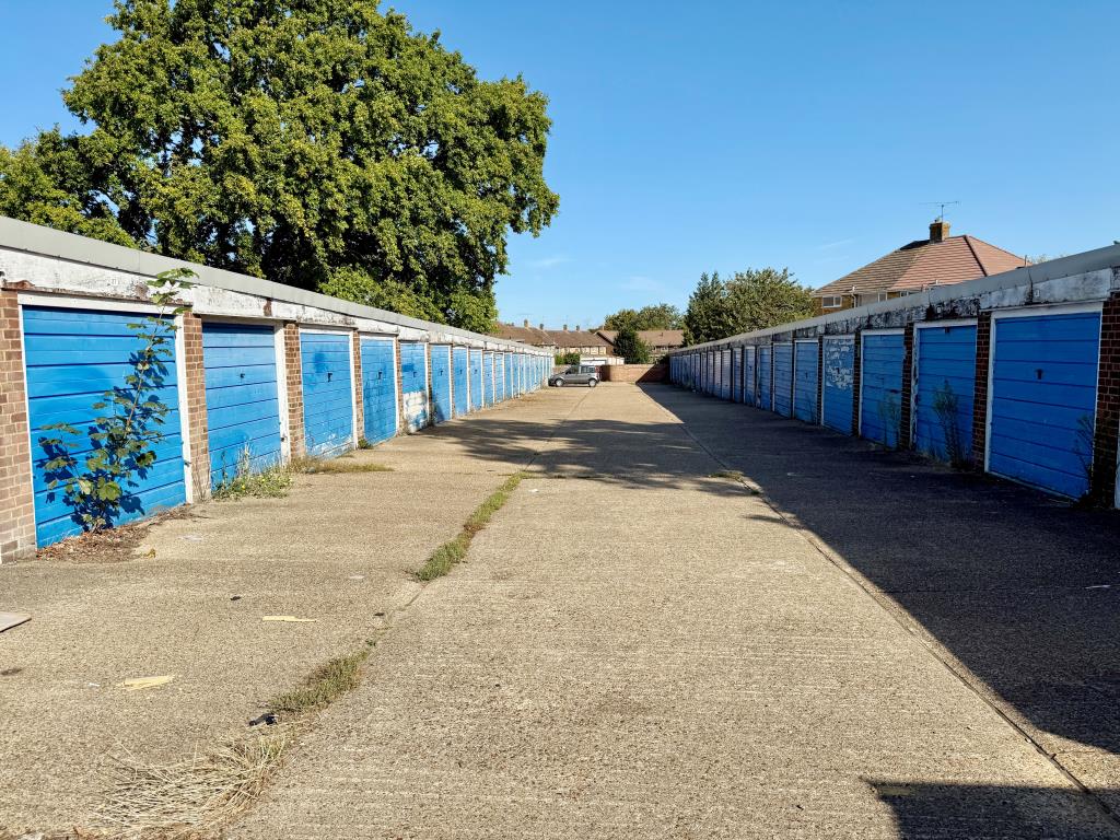 Lot: 23 - 46 LOCK-UP GARAGES WITH FORECOURT - View of both blocks